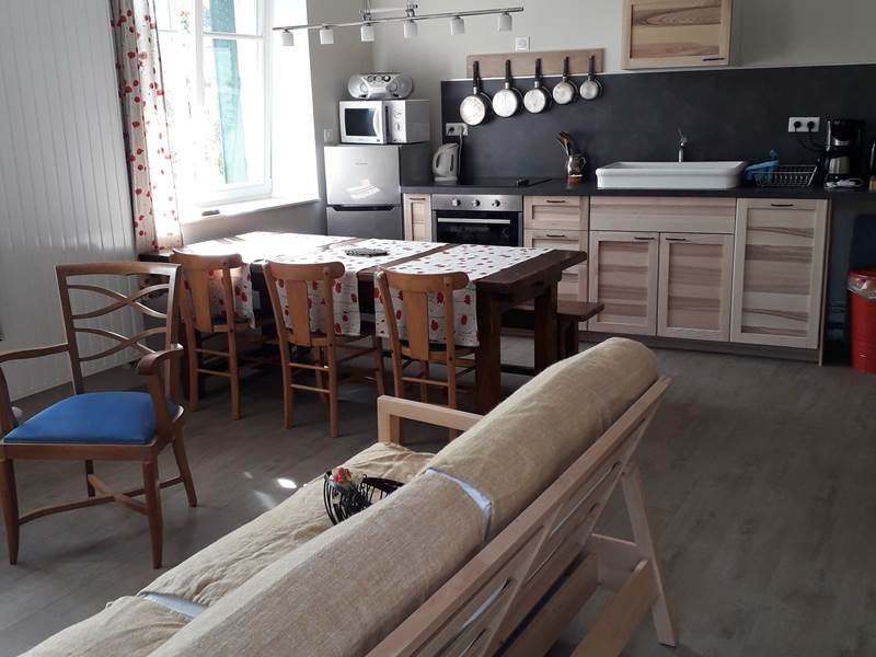Vue en entrant dans le gîte