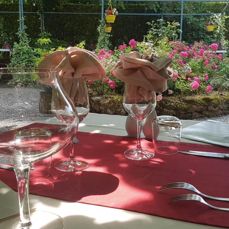 manger au jardin