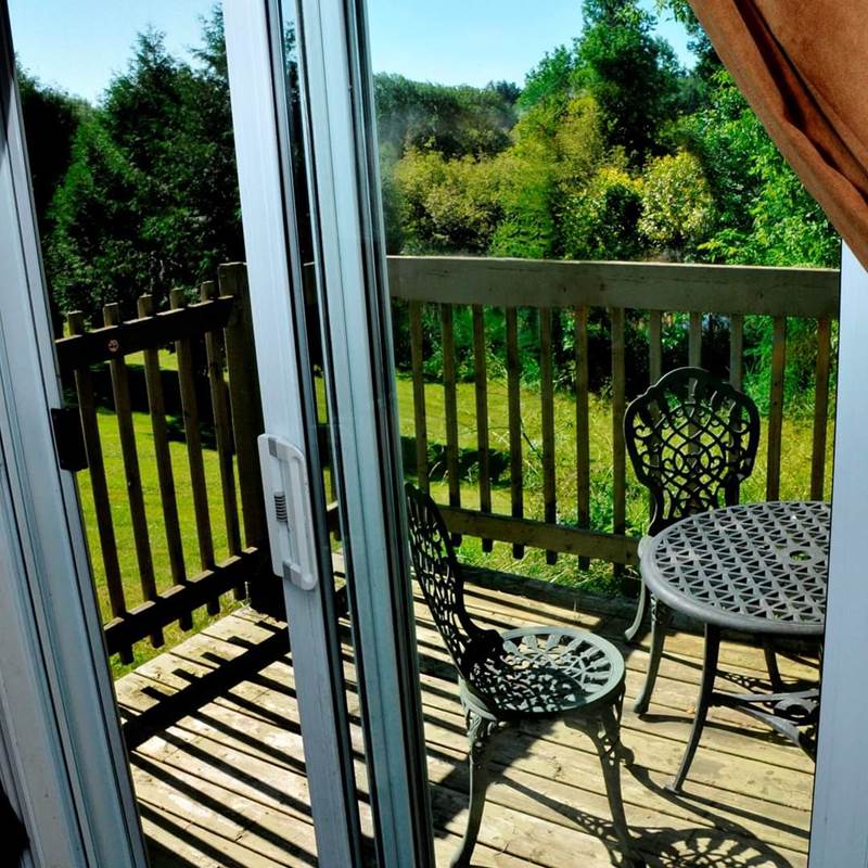 Terrasse vue sur le lac