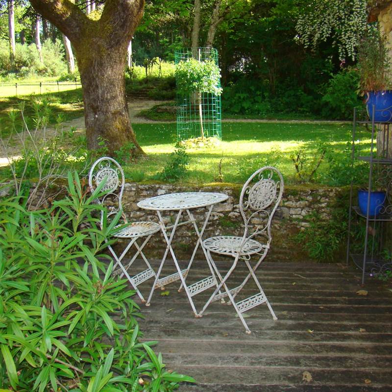Terrasse chambre ocre