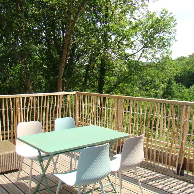 terrasse en hauteur pour observer les animaux ...