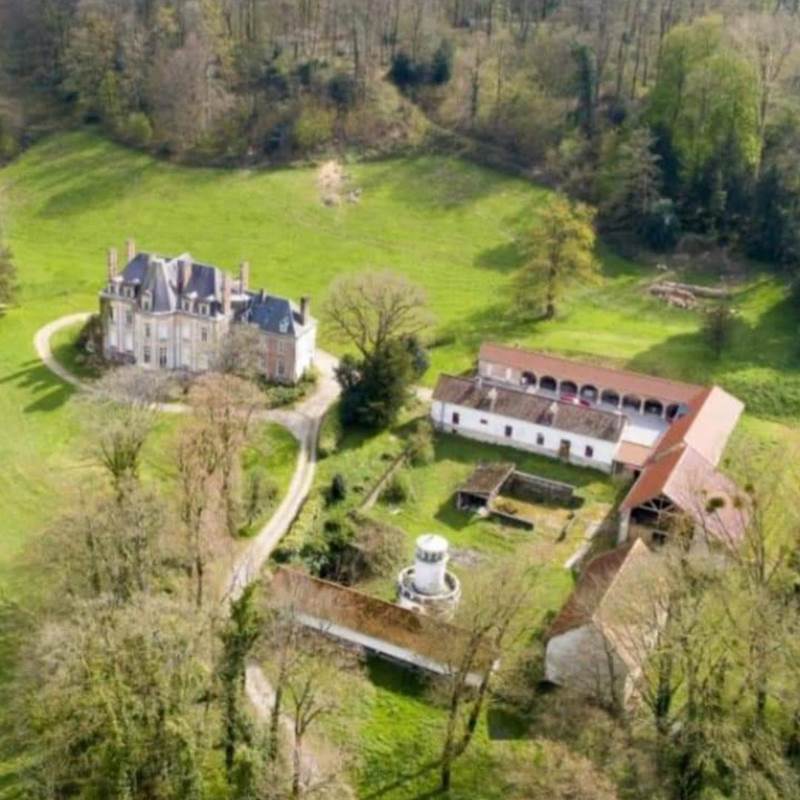 Photo aérienne Gite et  château