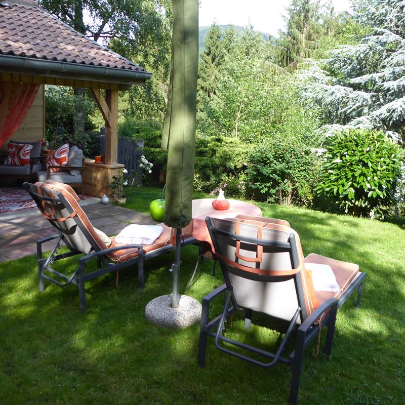 petit coin jardin à La Haute Grange à FRELAND