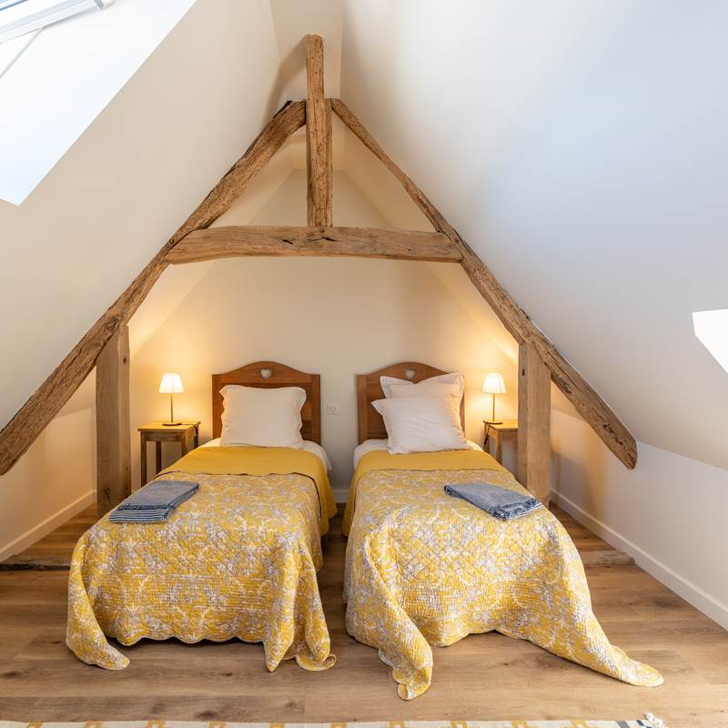 Chambre à 3 lits simples - étage du Cerf