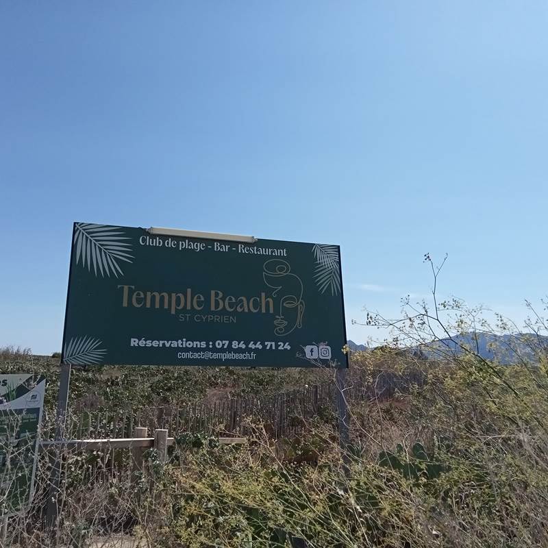 Le Mas Palegry chambres d'hôtes vous propose le Temple Beach à Saint Cyprien