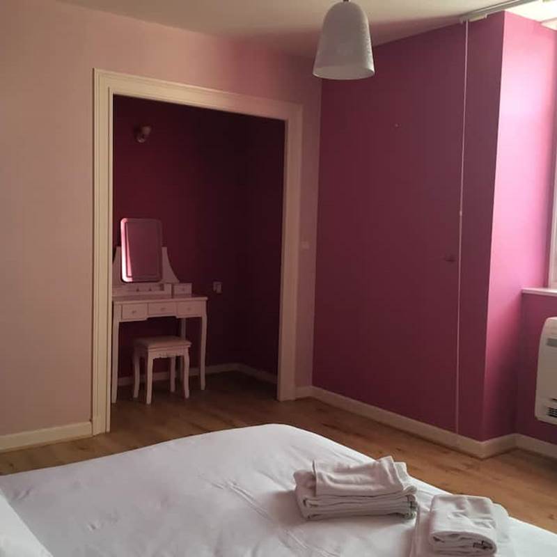 Chambre Naiades au 1er étage avec coiffeuse