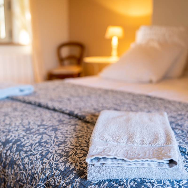 lit double 160x200 - gîte du Cygne