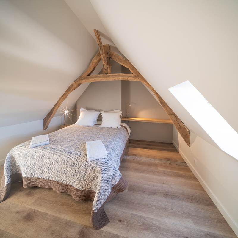 Chambre double à l'étage du Cerf