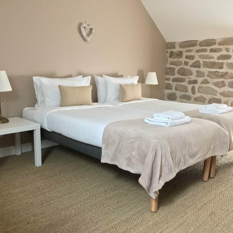 Chambre gîte 2 places - Gîtes Vassivière Le Fer à Cheval