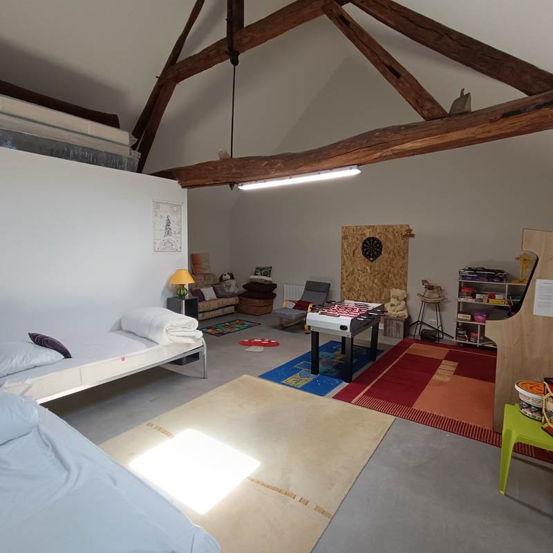 dortoir- 2 lits simple + canapé lit