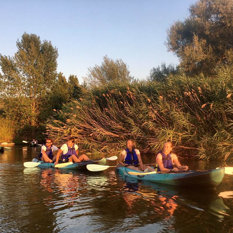 Abbartello kayak Corse embouchure du Taravo coucher de soleil-galerie