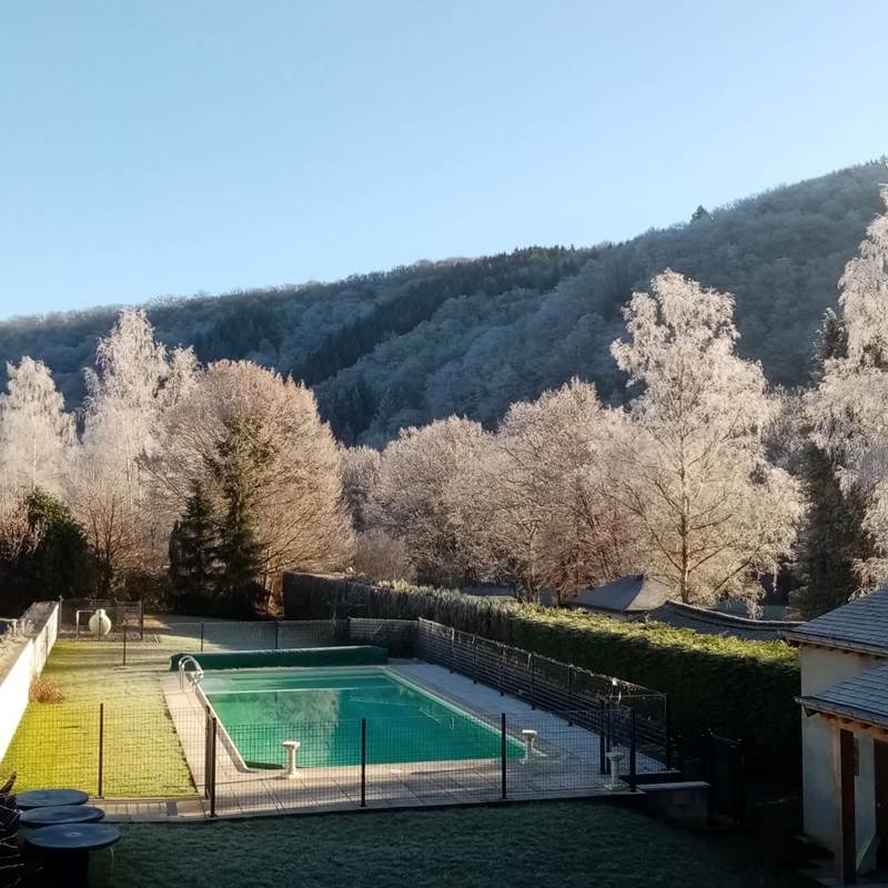 Vue vers jardin hiver