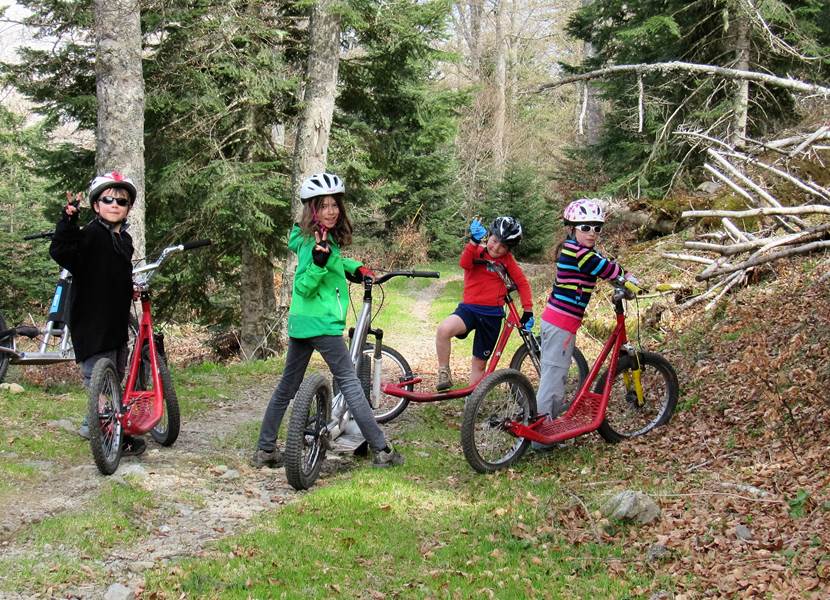 Pause à l 'entrée de la forêt des Téchous