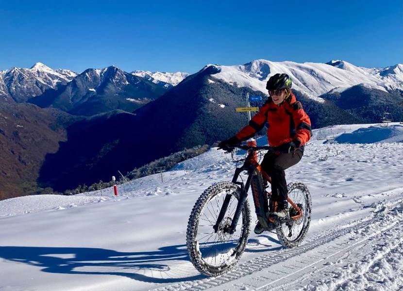 VTT Electrique sur Neige à Superbagnères