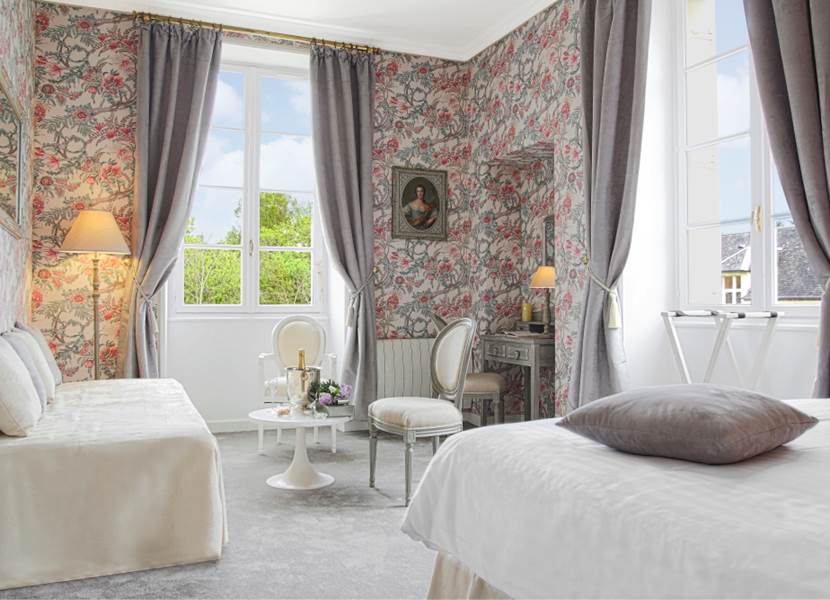 Chambre Pivoine château 3 de 2 à 4 personnes - 1er étage