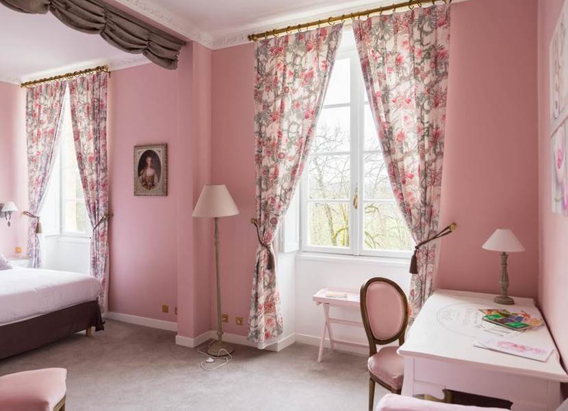 chambre rose