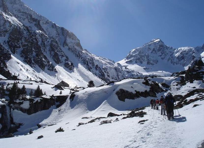 Randonnée hivernale en vallée du Lutour
