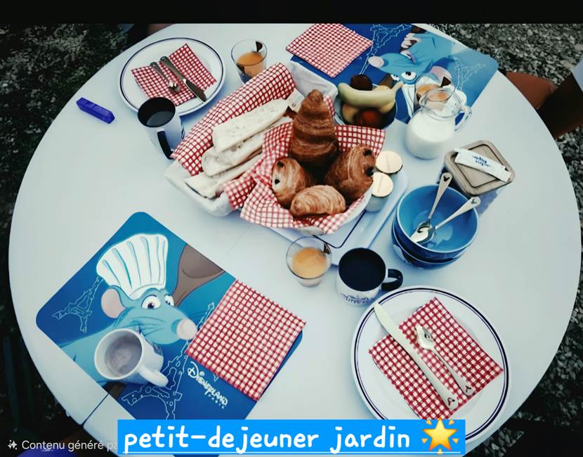 Petit déjeuner du Petit Chef jardin