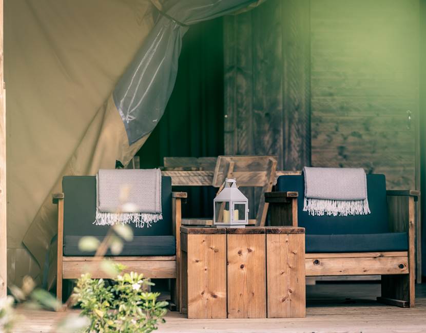 Terrasse Lodge trappeur