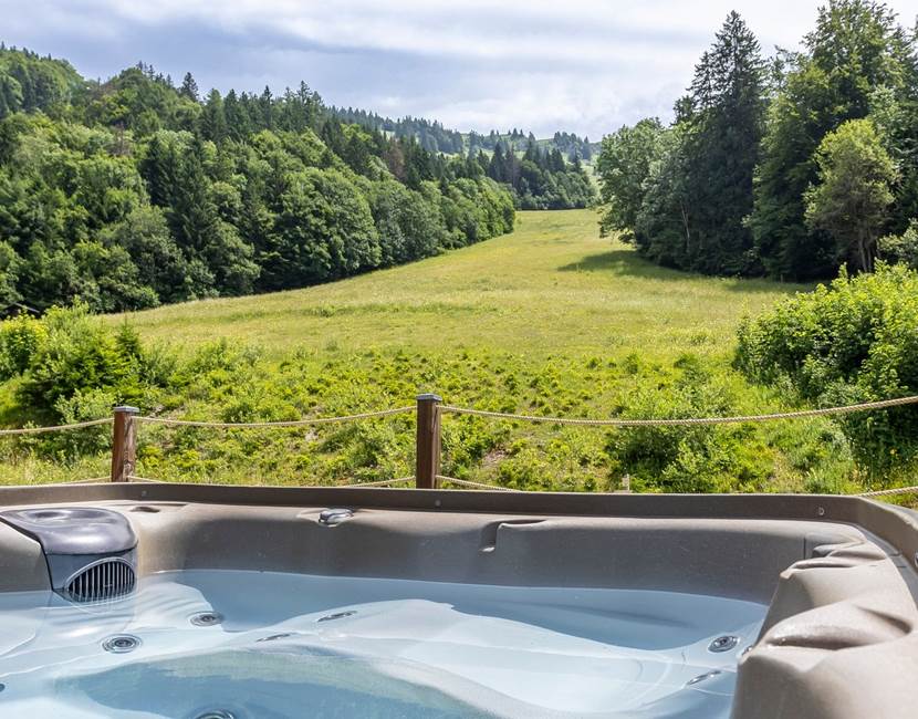La terrasse avec Jacuzzi