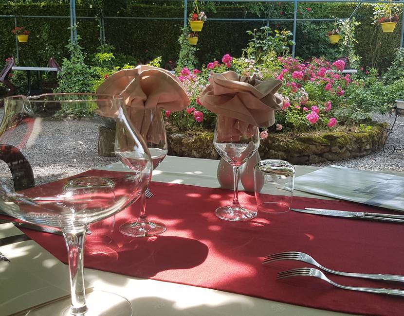 manger au jardin