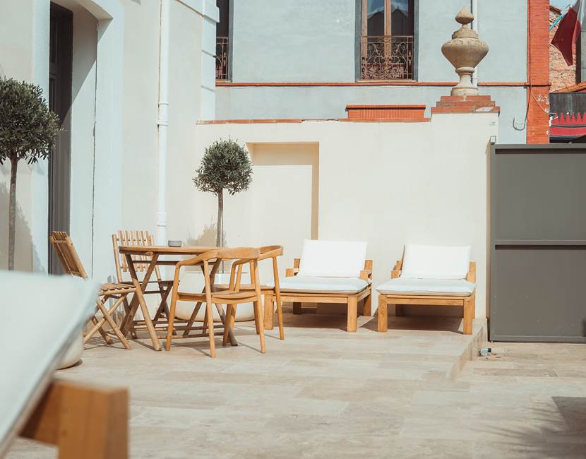Maison Balas - Chambre d'Hotes à Canet en Roussillon - Suite Castell - Bain de soleil - Terrasse