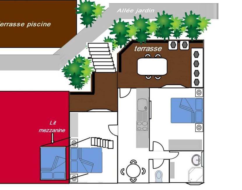 plan appartement Bougainvillier