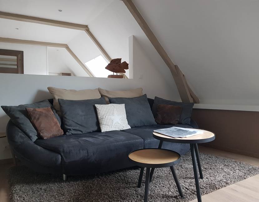 Le Colombier Bretagne, chambres d'hôtes Cabine de plage - canapé