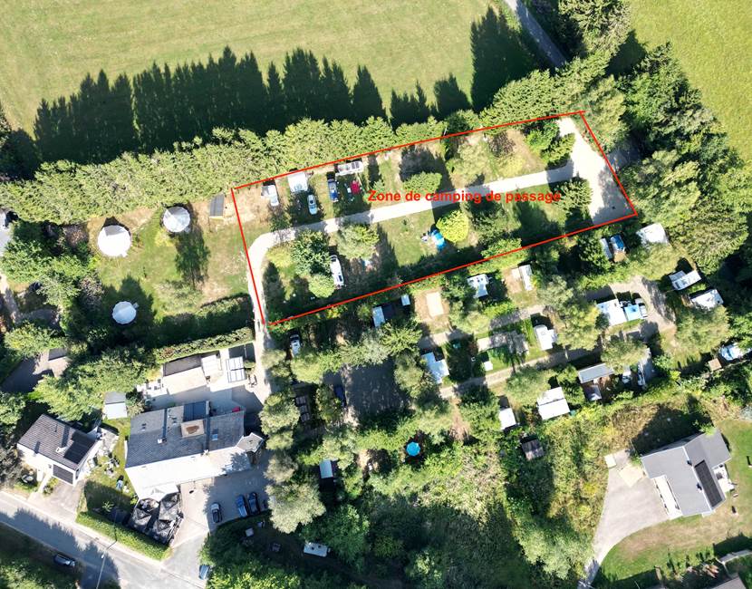 Zone de camping de passage