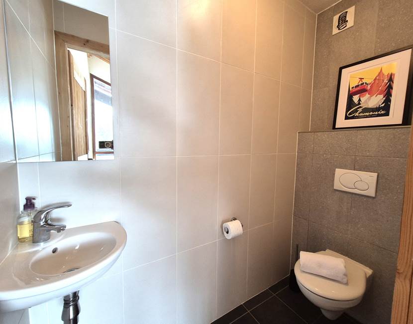 WC séparé avec lavabo