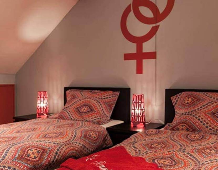 Chambre 3: Un lit double ou 2 lits simples + 1 lit bb.