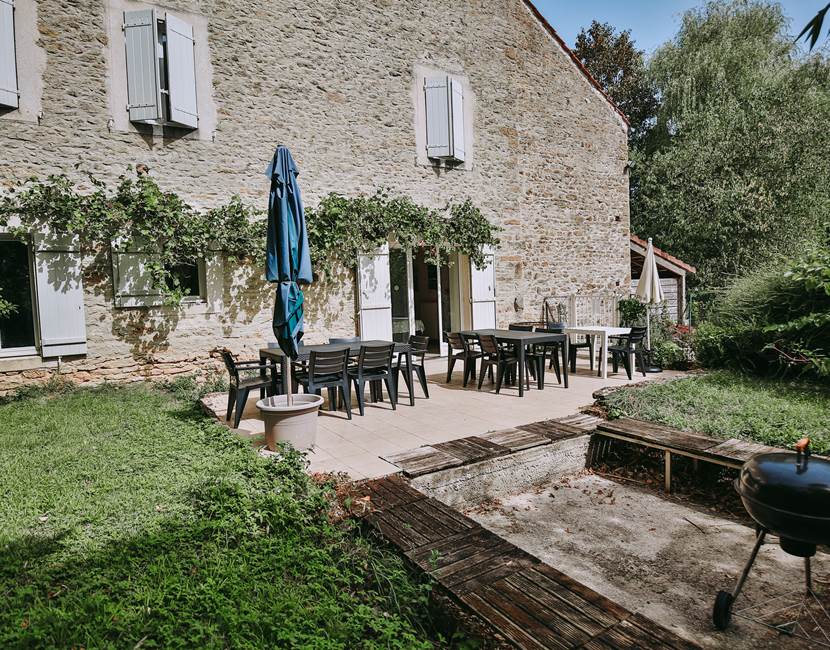 Gîte partagé - Terrasse