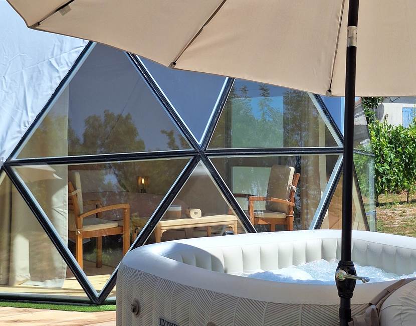 ESCAPADE INSOLITE DOME extérieur jacuzzi