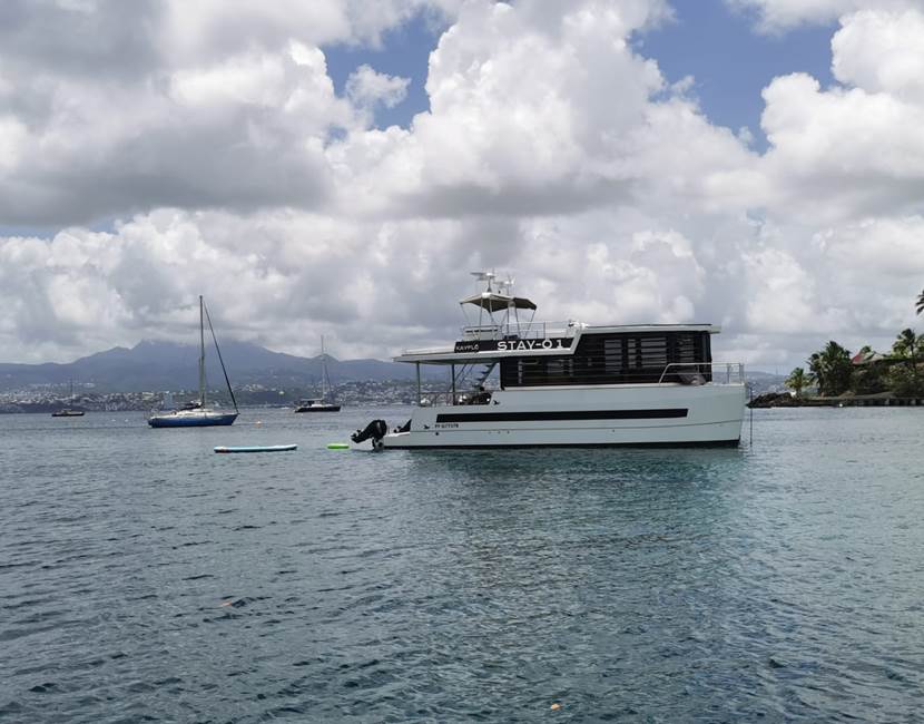Paddle et baignade depuis le bateau à Anse Mitan