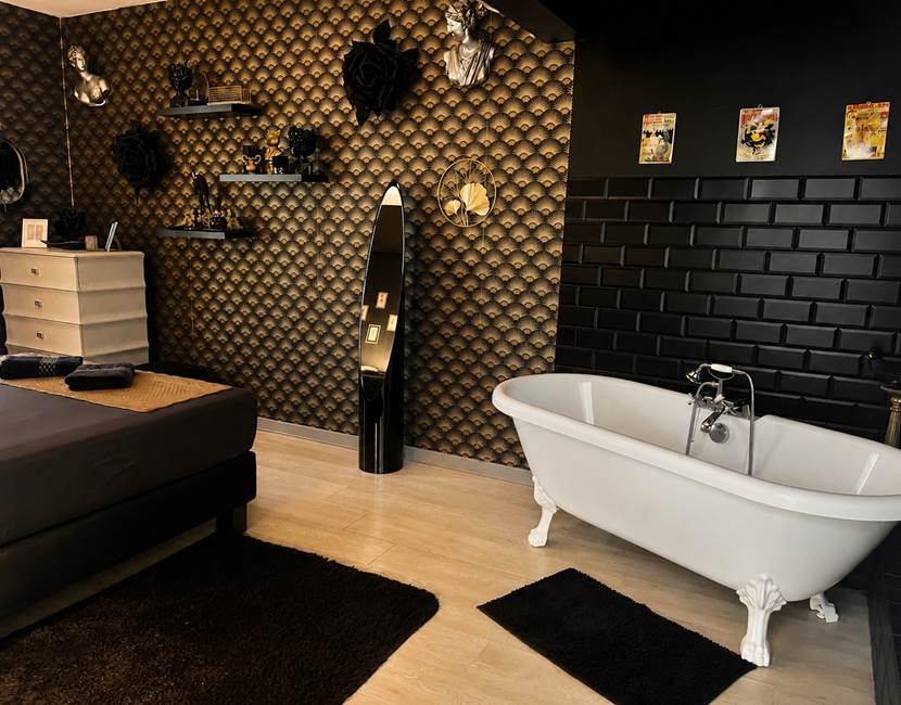La Belle Époque - Chambre avec un accès direct à la piscine