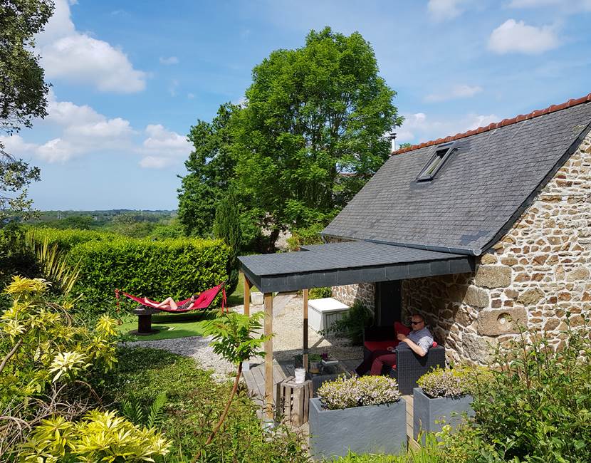Le Colombier Bretagne, chambres d'hôtes Coeur de Granit - Terrasse privative