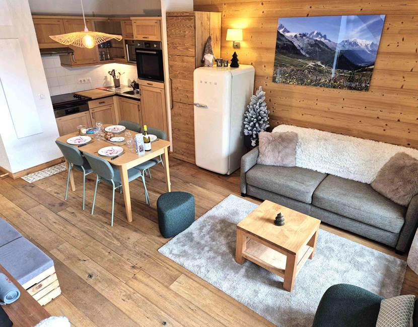 Grand séjour cuisine