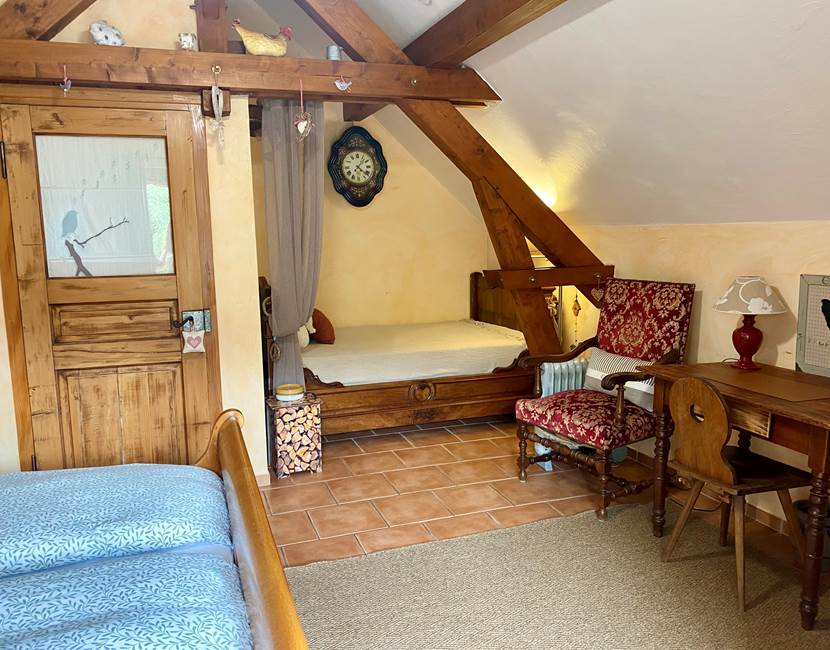 Chambre Campagne et son alcôve avec lit supplémentaire
