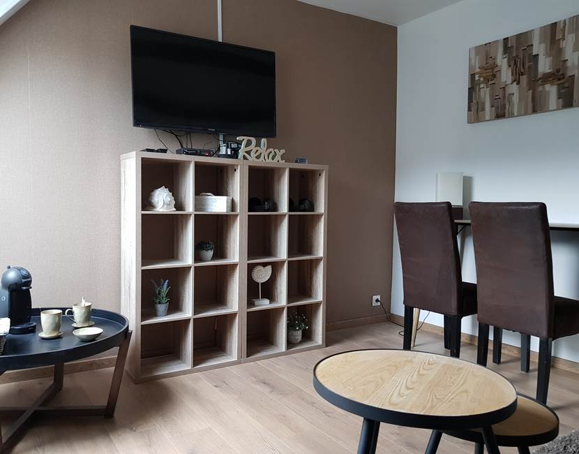 Le Colombier Bretagne, chambres d'hôtes Cabine de plage - salon