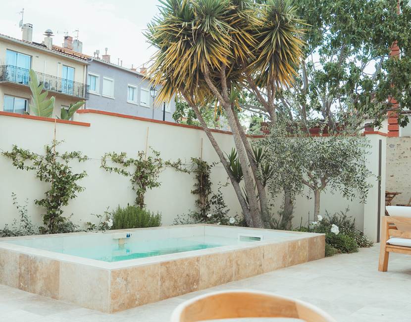 Maison Balas - Chambre d'Hôtes - Canet en Roussillon - Suite Castell - Piscine