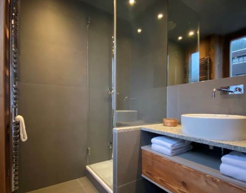 Salle eau chambre Chamonix Bellevue
