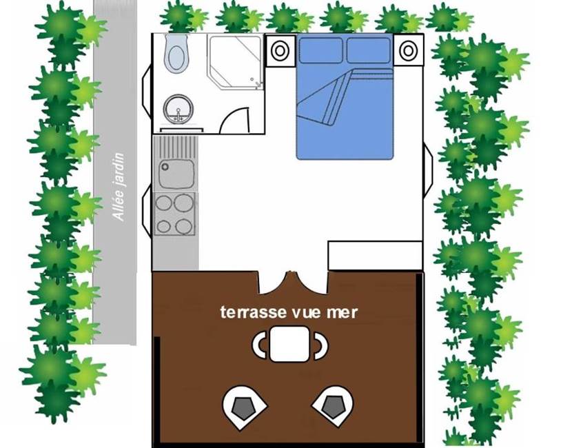 plan bungalow Cocotier
