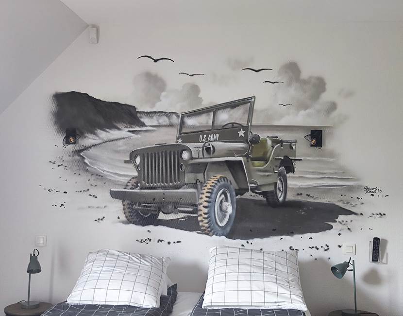 le-sherman-1er-étage-chambre-easy-red-balcon-parking-privatif-vidéo-acceuil-whathsapp