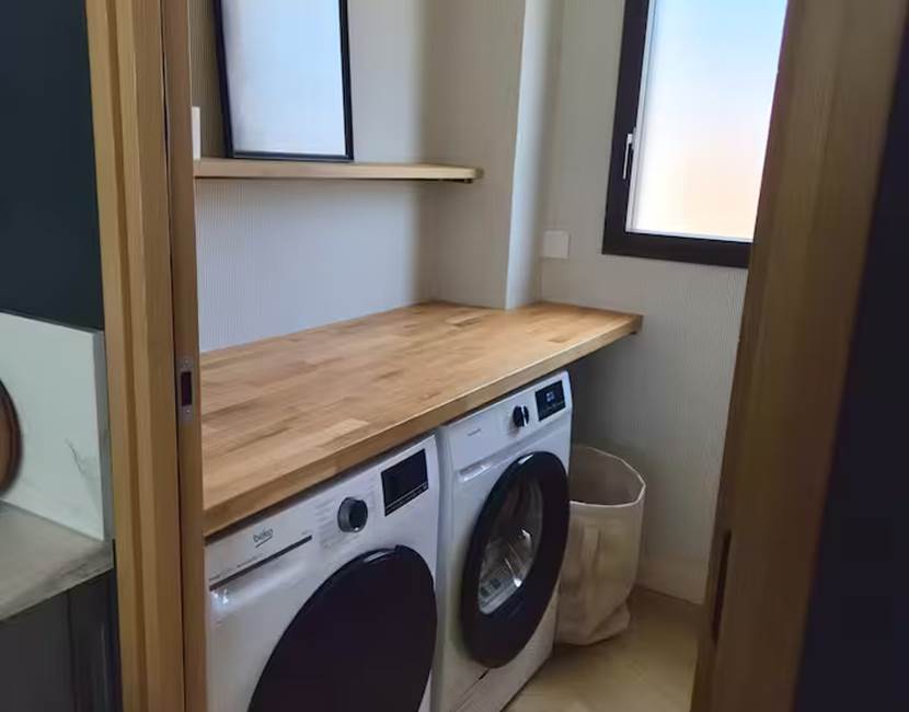 Buanderie équipée – lave-linge et sèche-linge