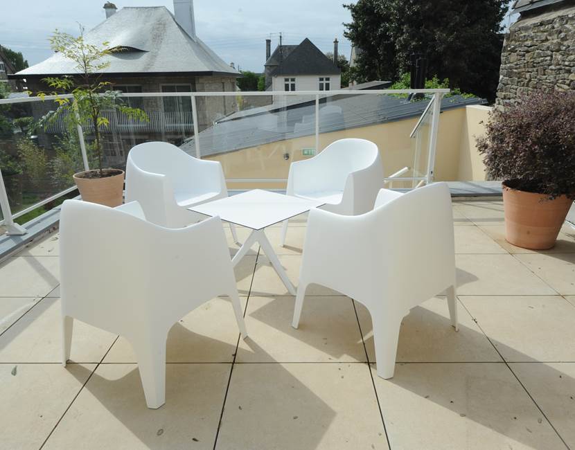 terrasse d'une chambre familiale