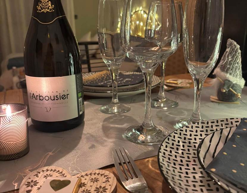champagne table le puech