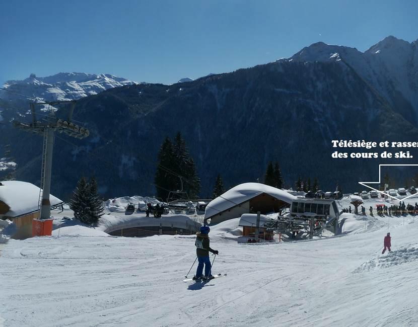 vue arrière hiver départ des cours
