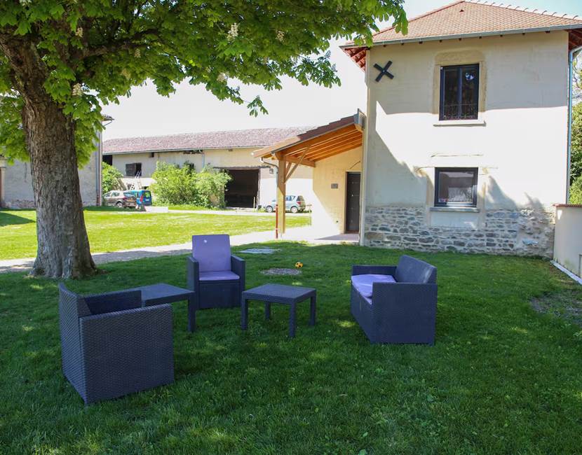 Jardin partagé à l'ombre du grand marronnier
