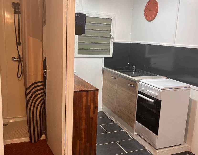 espace cuisine bungalow bananier 