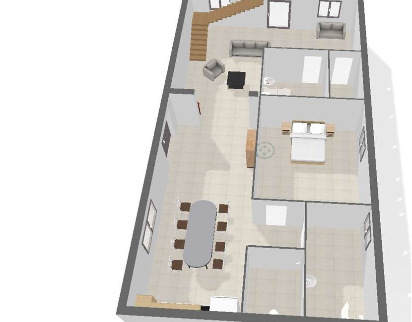 Plan 3D Rez de chaussée